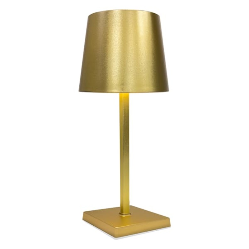 Gold Rechargeable Lamp, 10″