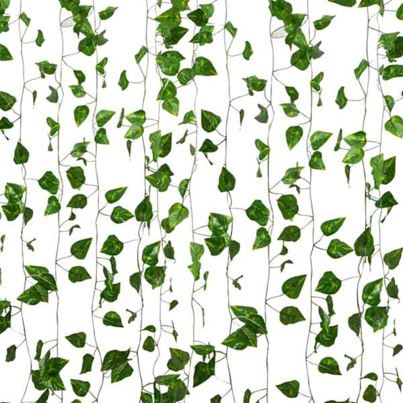 Green Vines Cascading Curtain, 8″