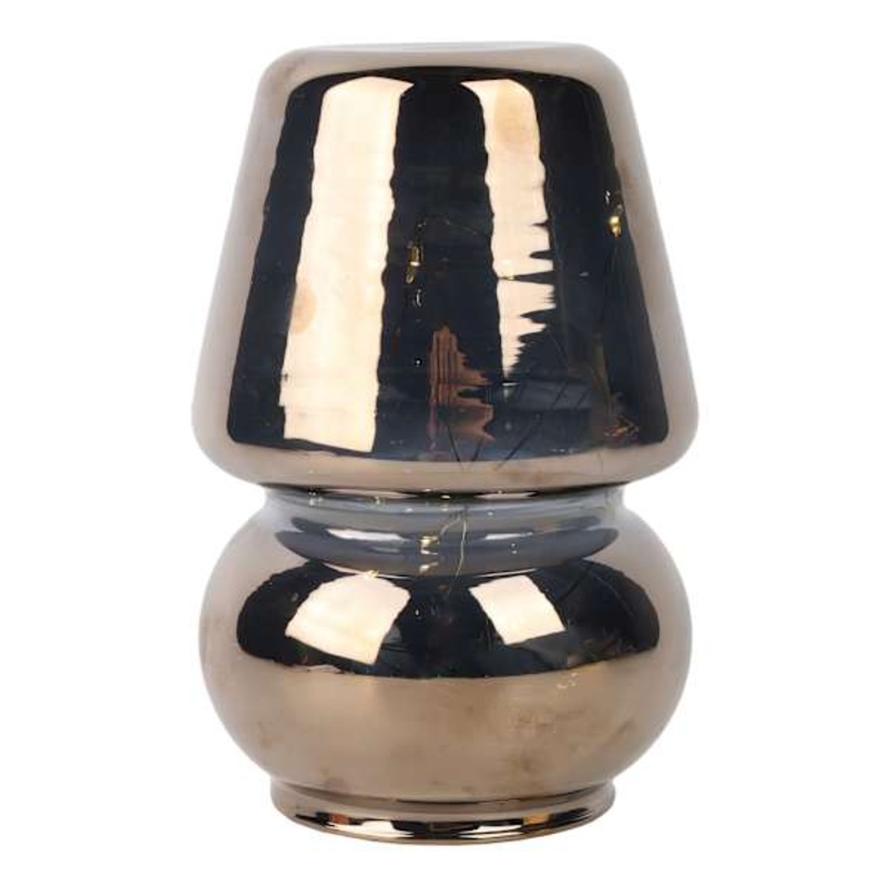 Iridescent Mushroom Desk Lamp, 6″