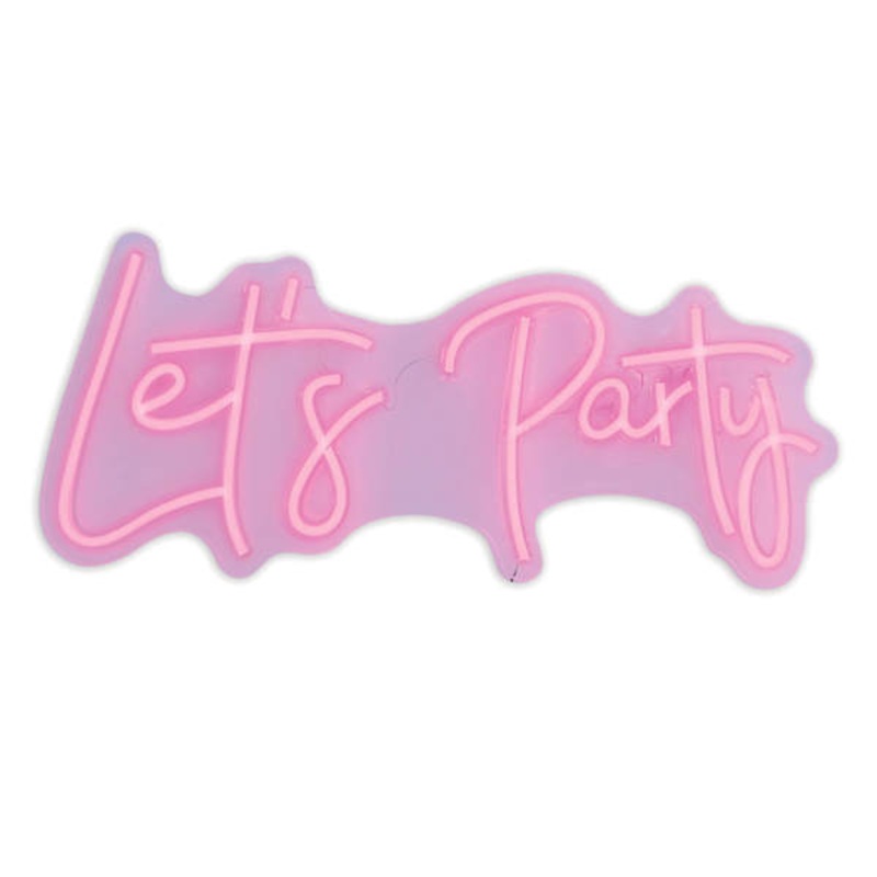 Let’s Party Neon Wall Sign, 20″