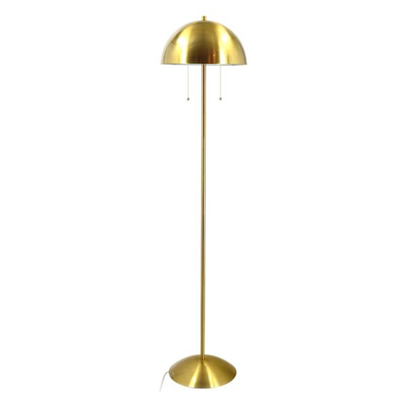 Tracey Boyd Brass Dome Floor Lamp with Pull Chain, 60″