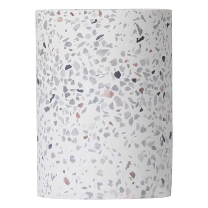 White Terrazzo Lamp Base, 5.5″