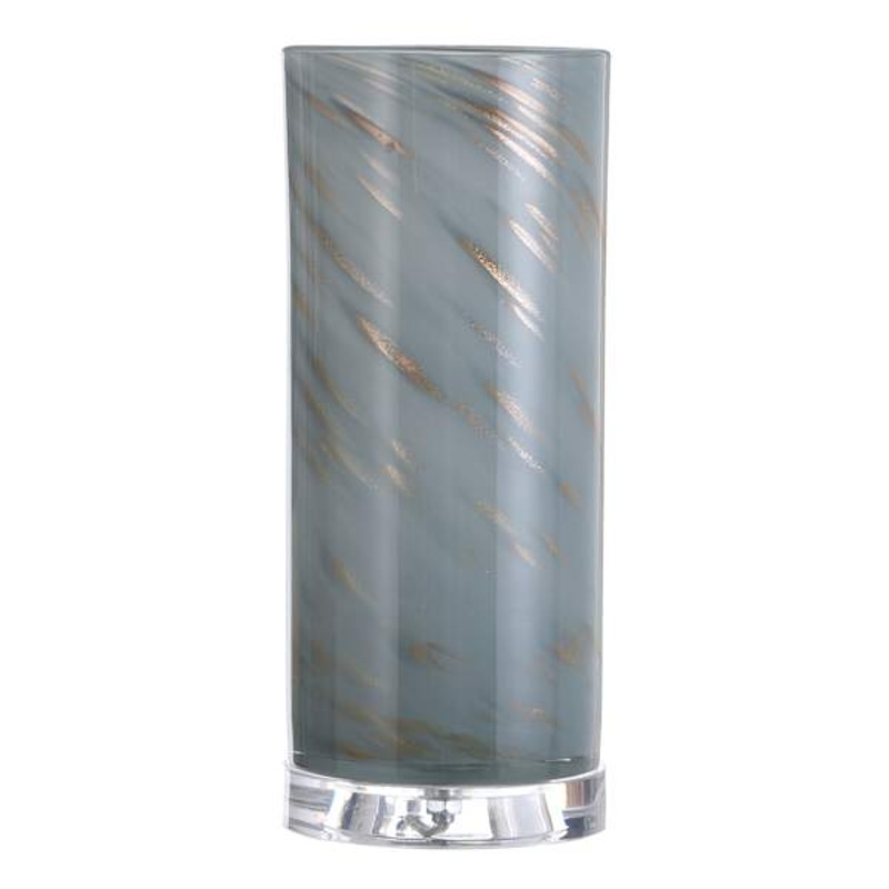 Blue Glittered Glass Uplight, 13″