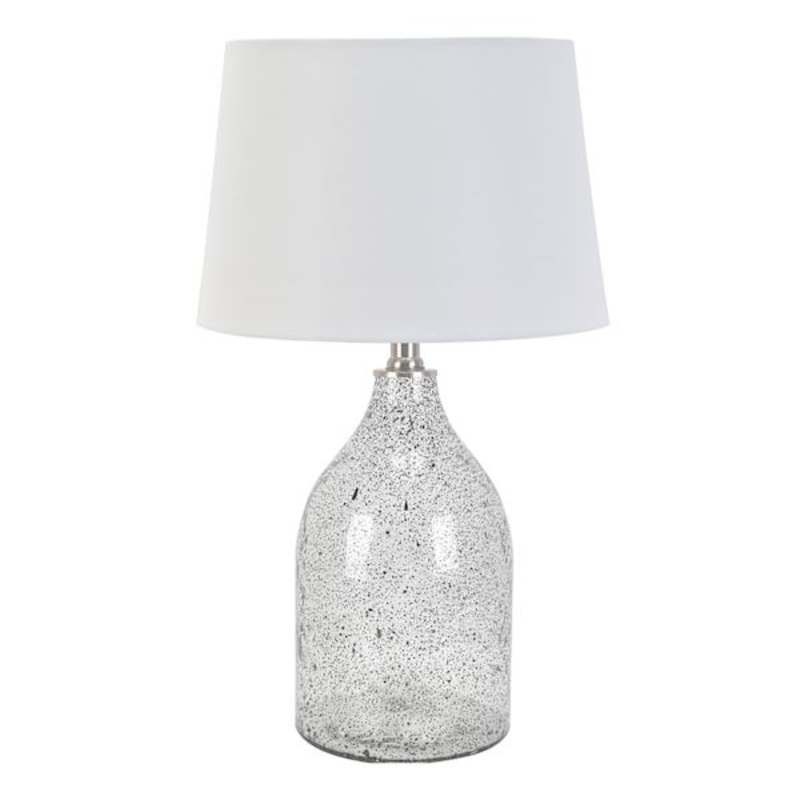 Honeybloom Seeded Glass Jug Medium Table Lamp with Shade, 22.5″