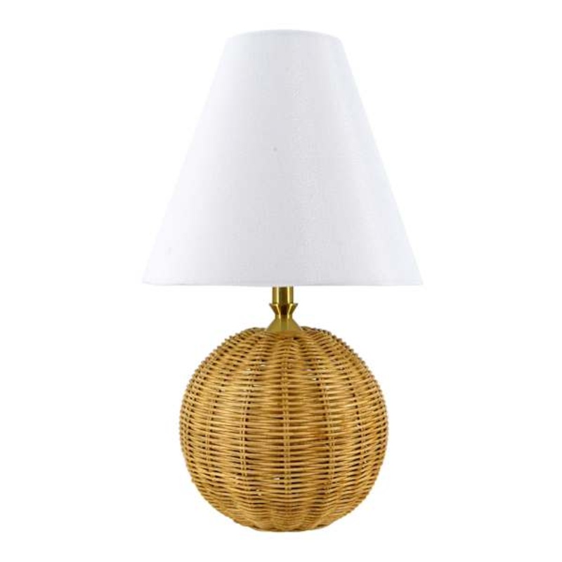 Natural Table Lamp With Shade, 16″