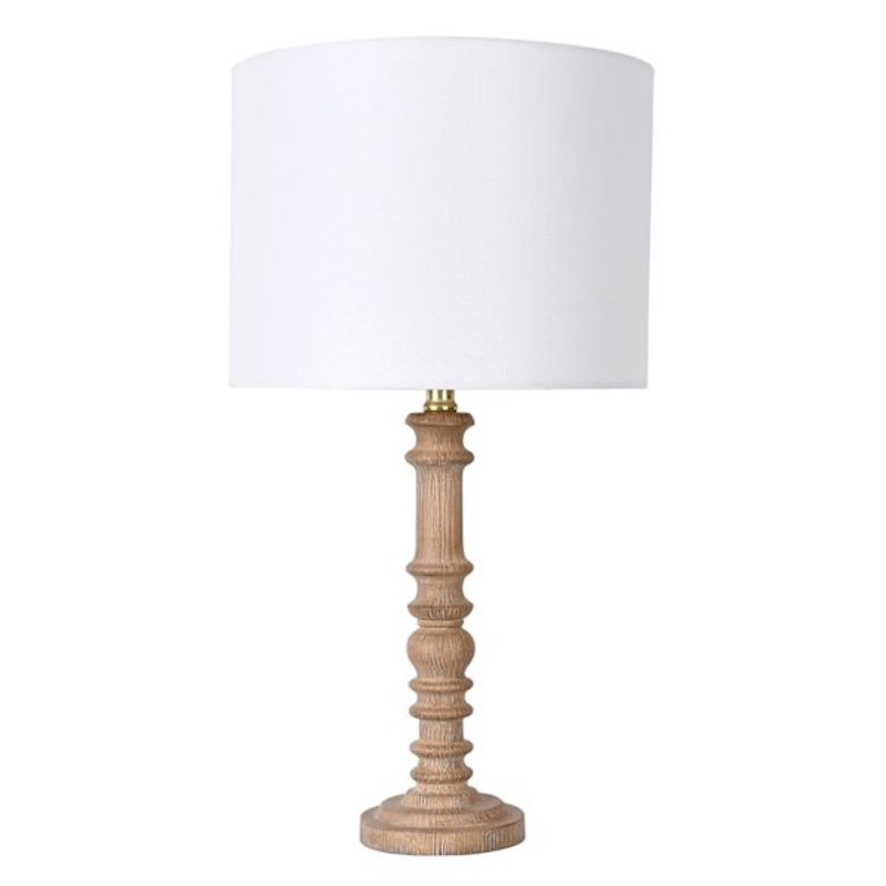 Spindle Medium Table Lamp with Shade, 25″