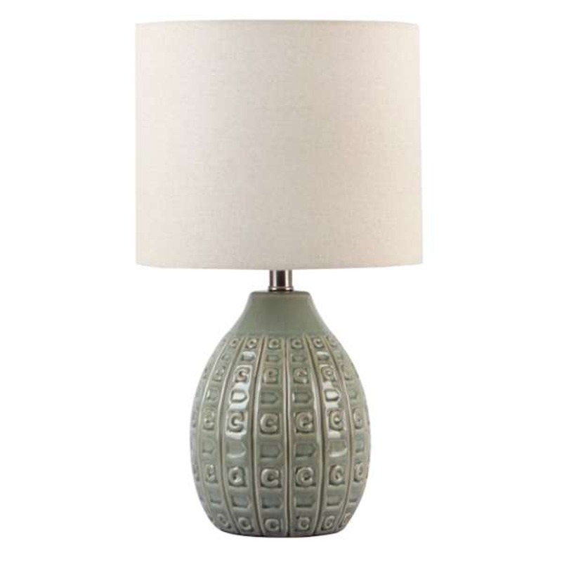 Tracey Boyd Green Ceramic Small Table Lamp with Shade, 21″