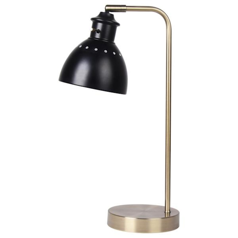Black Metal Task Lamp, 18″
