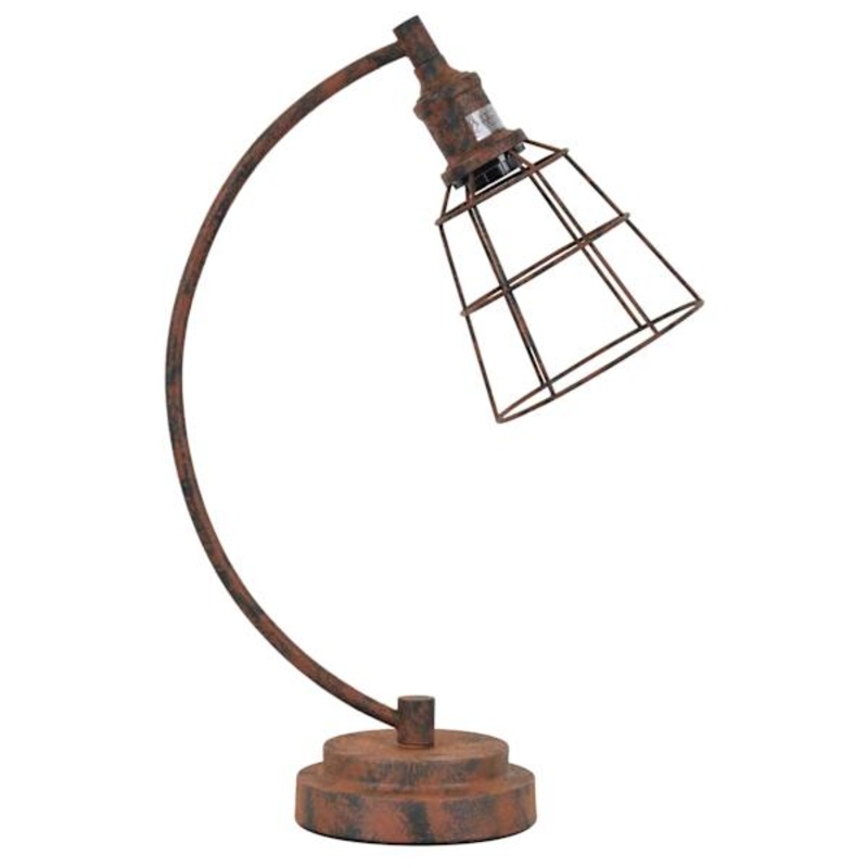 Brown Metal Task Lamp, 21″