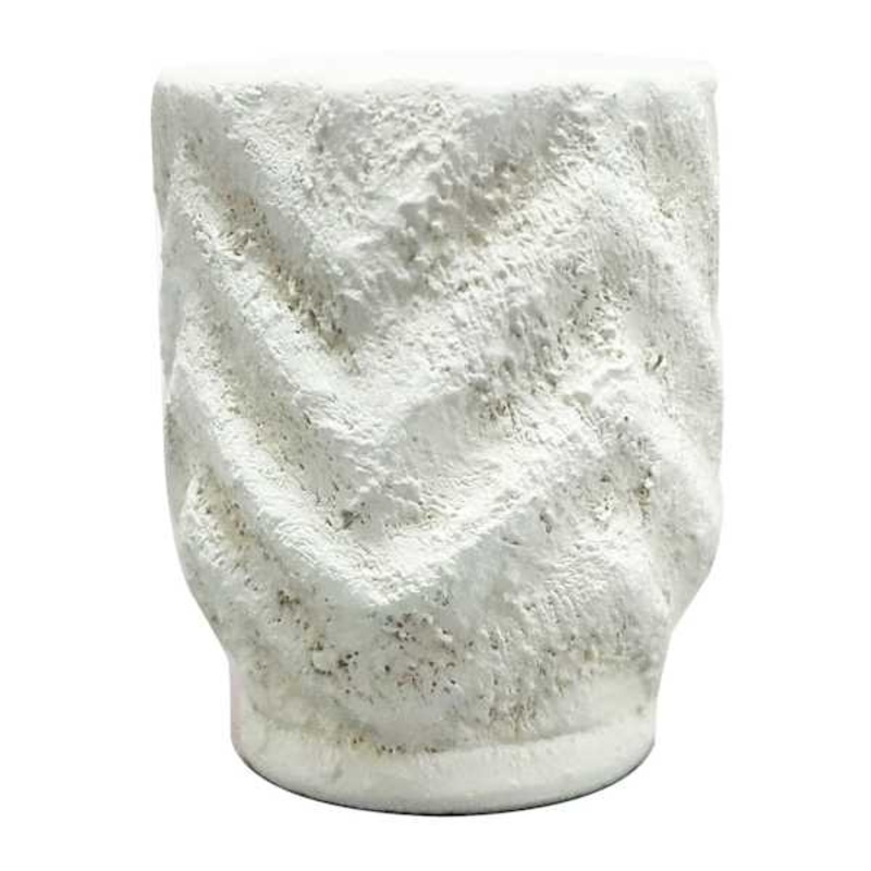 Found & Fable White Chevron Finial, 1.5″