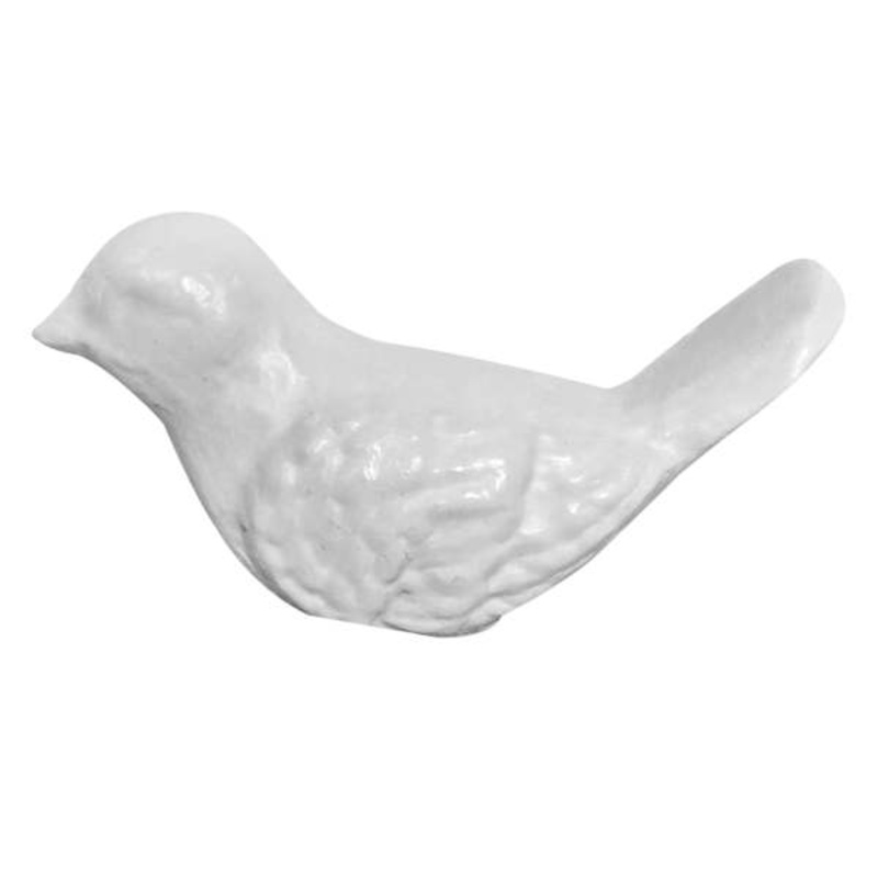 Honeybloom White Bird Finial, 1.5″
