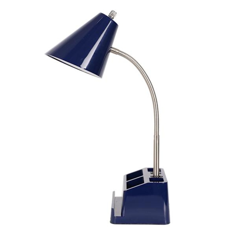Navy Task Organizer Lamp, 16″
