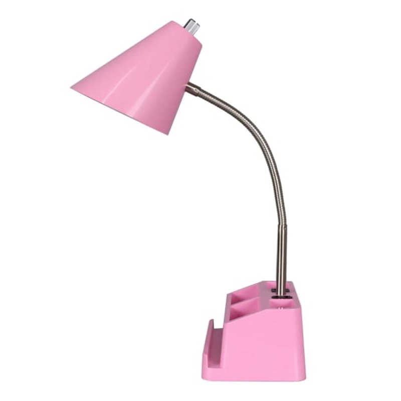 Pink Task Organizer with USB, 16″