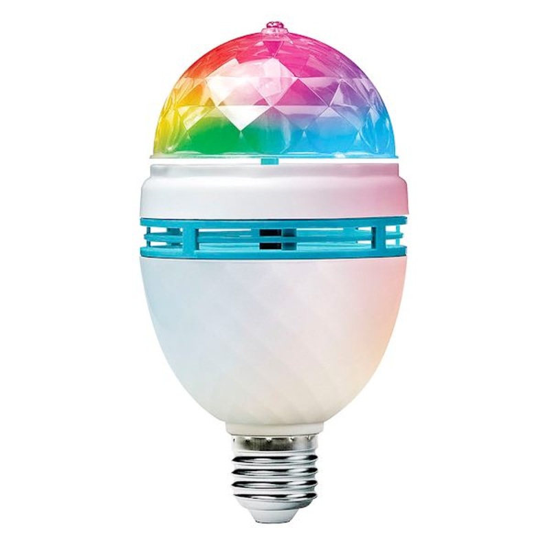 Spinning RGB Party LED Bulb