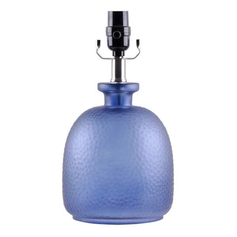 13In Frosted Blue Glass Bulb Accent Lamp