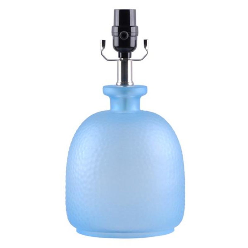 13In Frosted Light Blue Glass Bulb Accent Lamp