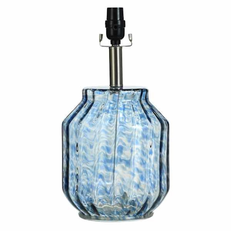 16In Blue Art Glass Accent Lamp