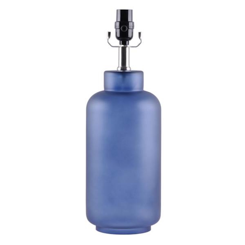 17In Blue Frosted Glass Accent Lamp