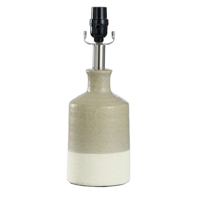 2-Tone Tan & Cream Accent Lamp, 14″
