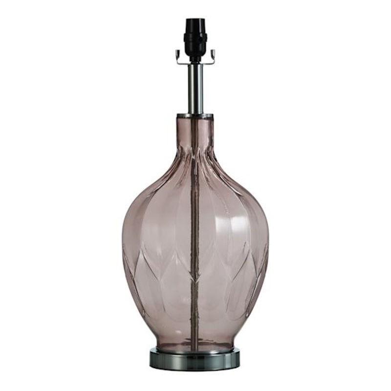 22 Pink Pattern Glass Table Lamp