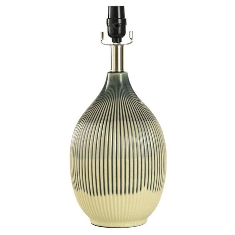 Blue Ceramic Drip Accent Lamp, 16″