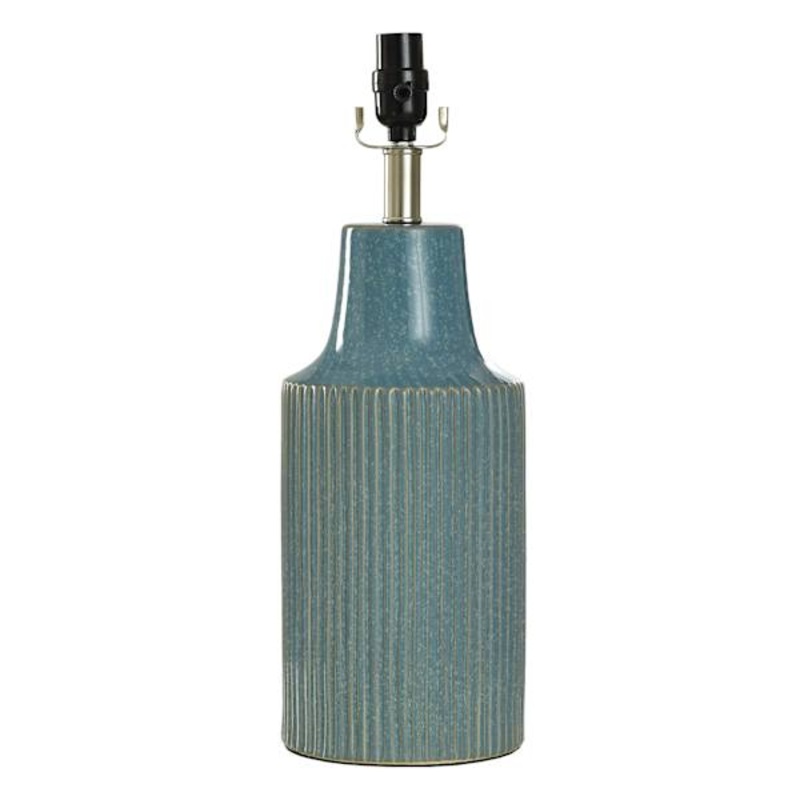 Blue Reactive Glaze Table Lamp Base, 19″