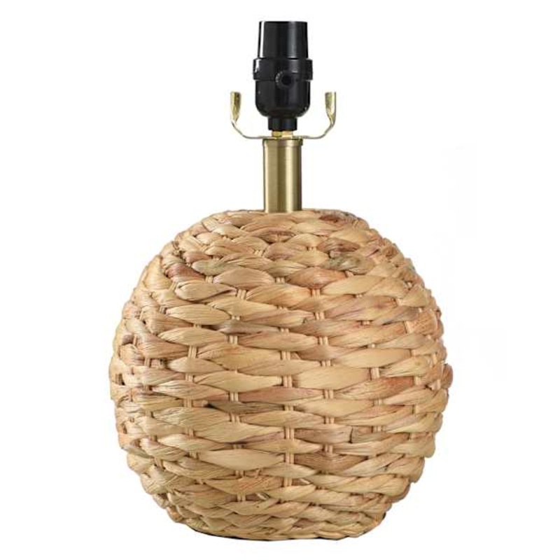 Braided Seagrass Mini Lamp Base, 12.5″