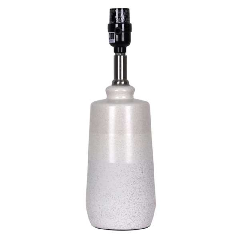 Cream 3-Toned Small Lamp Base, 13″