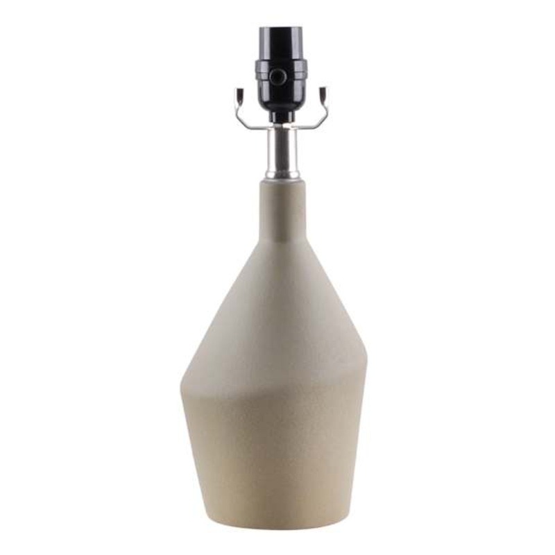Matte Green Ceramic Lamp, 14″