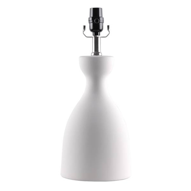 Matte Grey Ceramic Accent Lamp, 17″