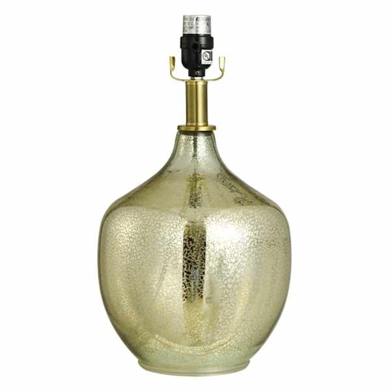 Mercury Glass Round Accent Lamp, 16″