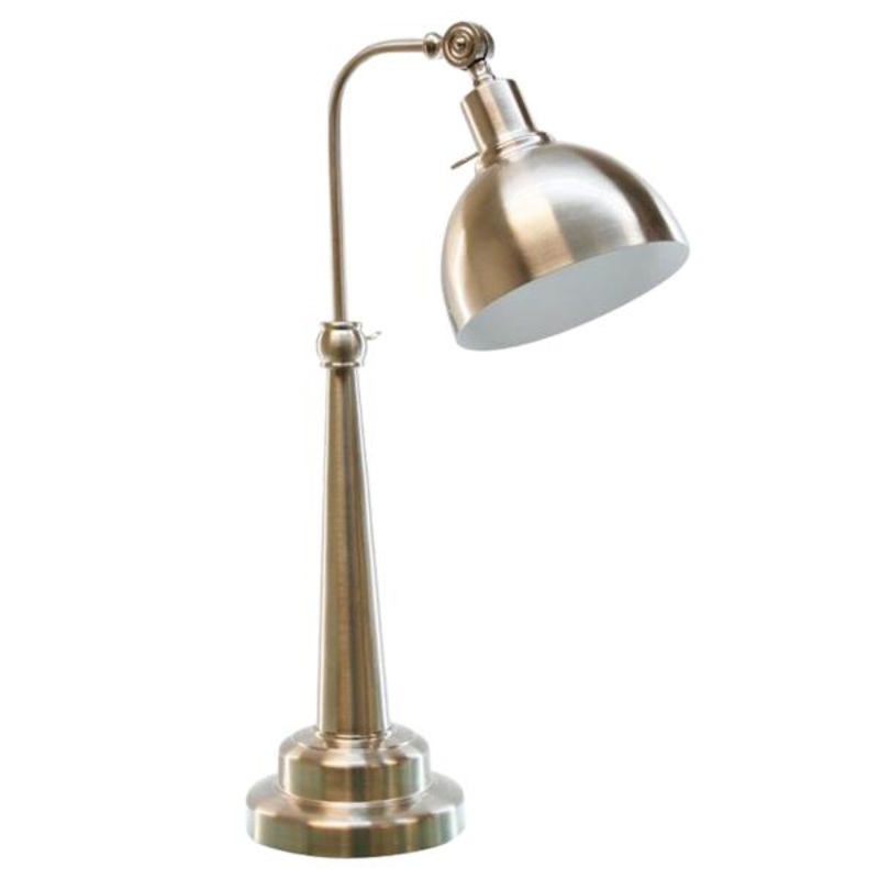 Mercury Glass Table Lamp, 19″
