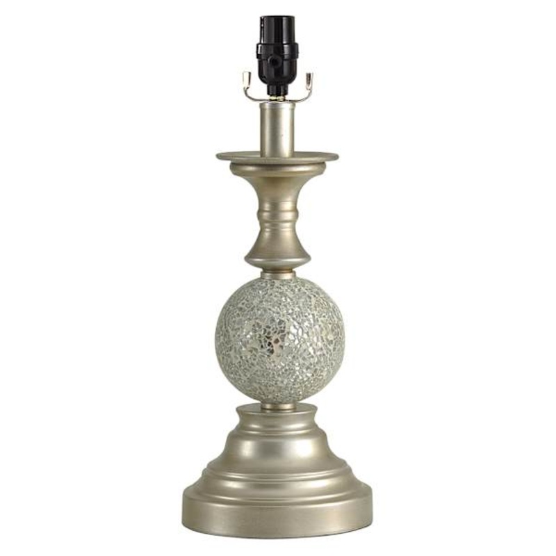 Metallic Mosaic Accent Lamp Base, 15″