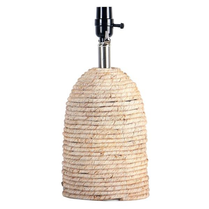 Natural Rope Small Lamp Base, 15″