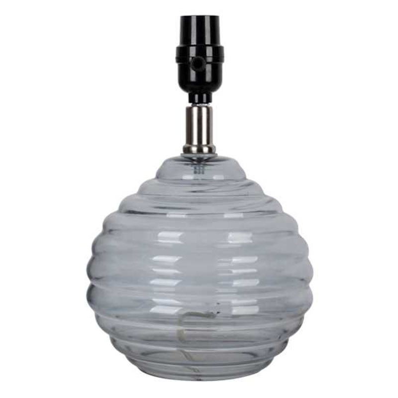 Ribbed Glass Mini Accent Lamp, 11.5″