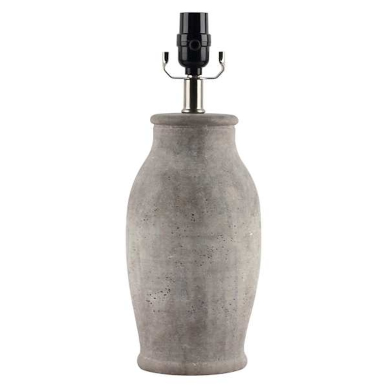 Rustic Natural Ceramic Small Lamp Base, 16″