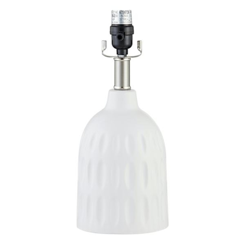 Tracey Boyd 14In White Textured Ceramic Accent Lamp