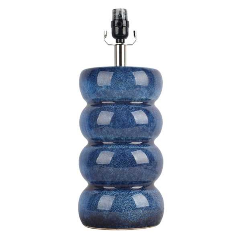 Tracey Boyd 18in. Blue/Cream Scallop Ceramic Accent Lamp