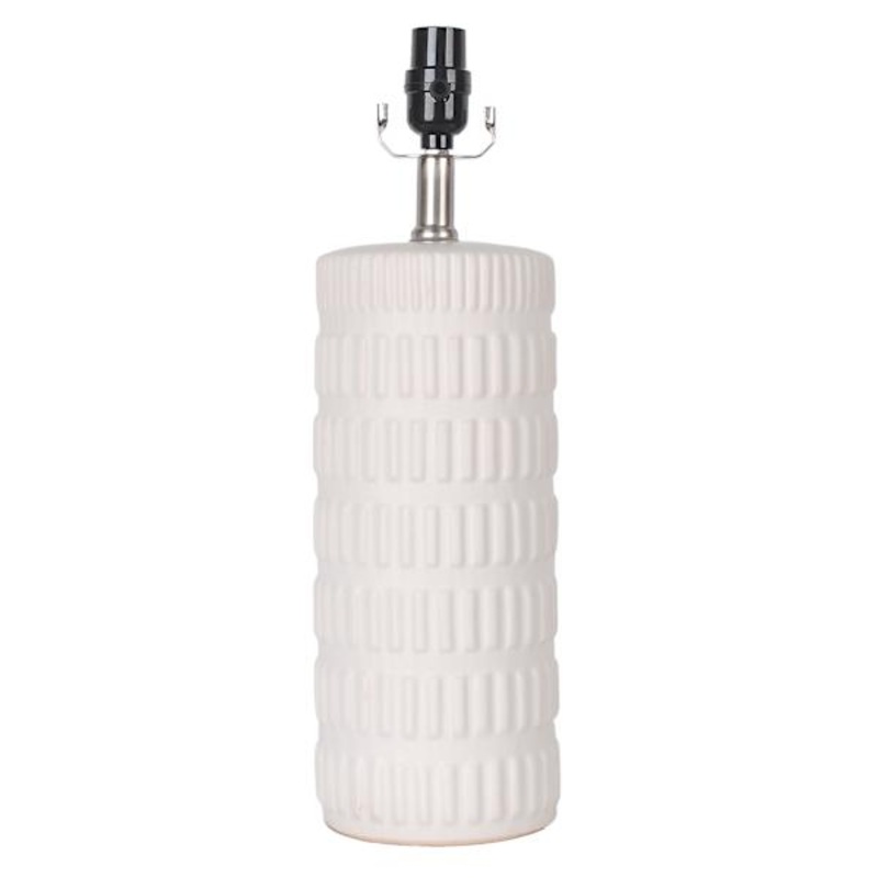 Tracey Boyd 18In White Matte Ceramic Accent Lamp