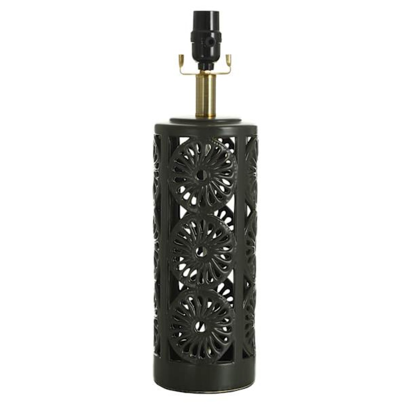 Tracey Boyd Black Geometric Cutout Table Lamp, 18″