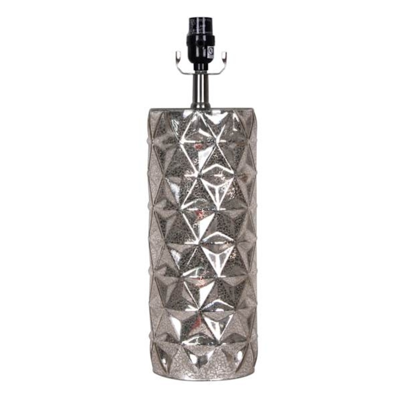 Tracey Boyd Metallic Glass Textured Lamp Base, 18.5″
