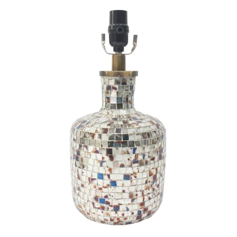 Tracey Boyd Oil Rubbed Mosaic Small Lamp Base, 14.7″