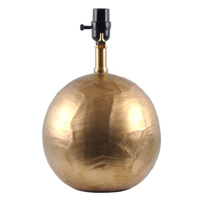 13.5In Textured Gold Round Base