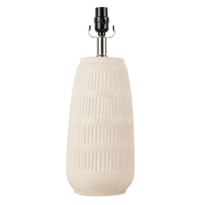 13in. Yellow Textured Ceramic Accent Lamp