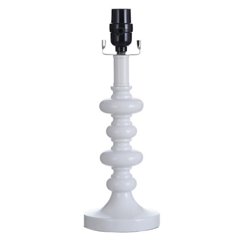 14in. Glossy White Accent Lamp
