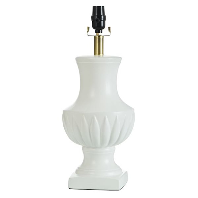 19In Ceramic White Table Lamp