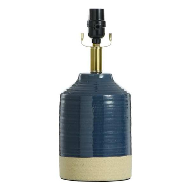 2-Tone Blue & Cream Accent Lamp, 13″