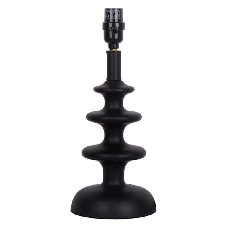 Black Spindle Accent Lamp, 14″