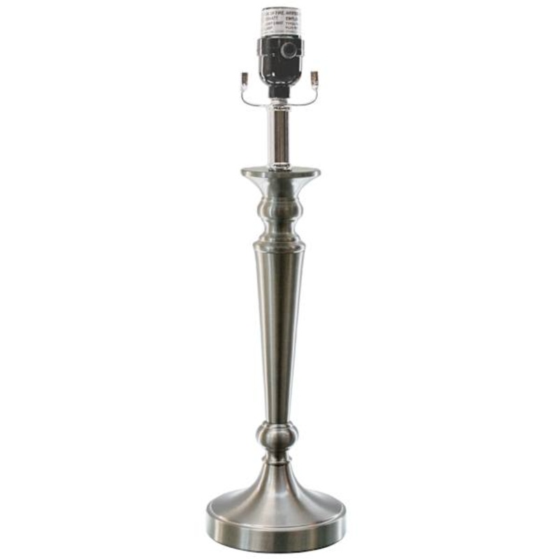 Brushed Metal Table Lamp, 20.5″