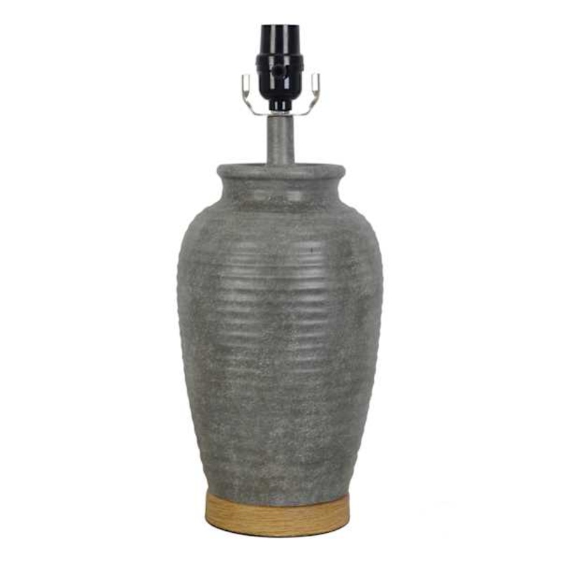 Cement Look Urn Accent Lamp, 16″